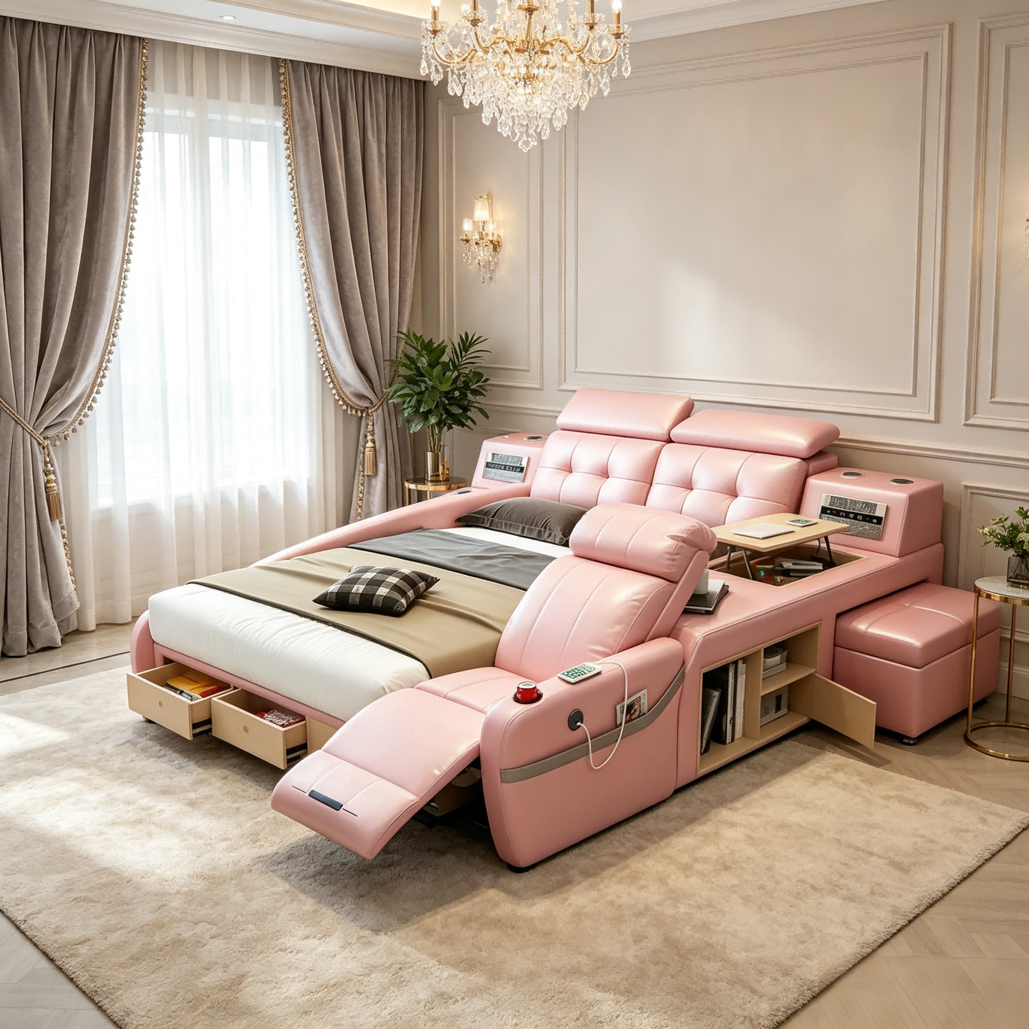 Tech Queen - MS-Couch Electric Recliner with Electric Tatami