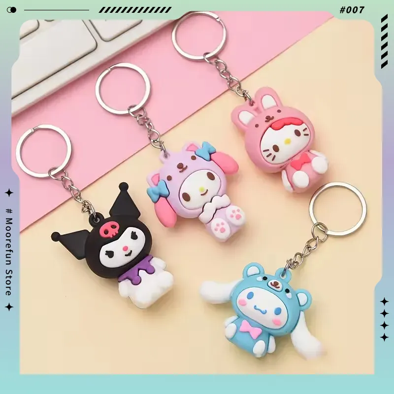 Kawaii Tech Accessories - Sanrio Hello Kitty Keychain Kawaii Kuromi