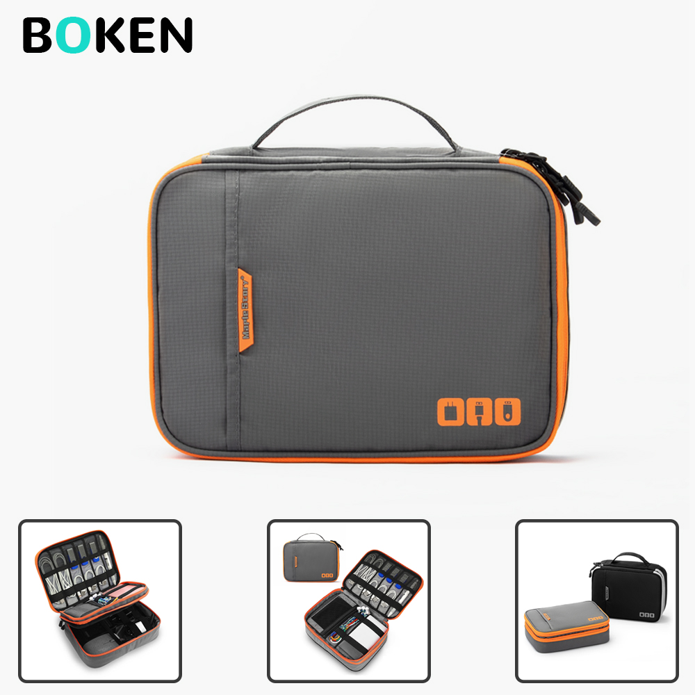 Multi-Compartment Portable Ele - Tech Accessories Travel Organizer Pouch 리뷰 및 가격
