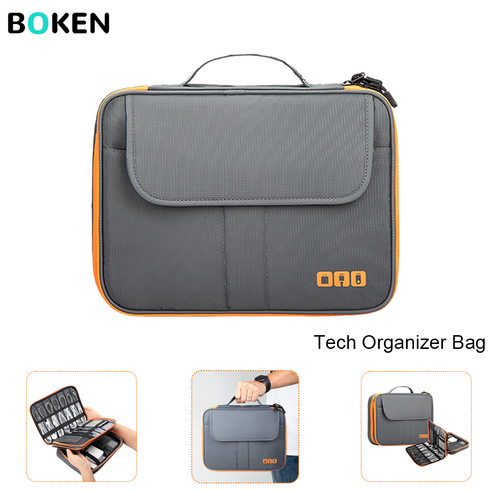 Large Capacity Tech Organizer  - Tech Accessories Travel Organizer Pouch 리뷰 및 가격