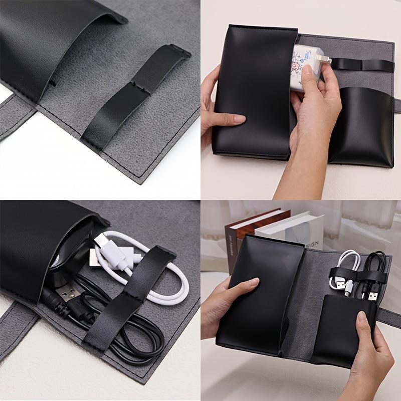1PC PU Leather Multi-Compartme - Tech Accessories Travel Organizer Pouch 리뷰 및 가격