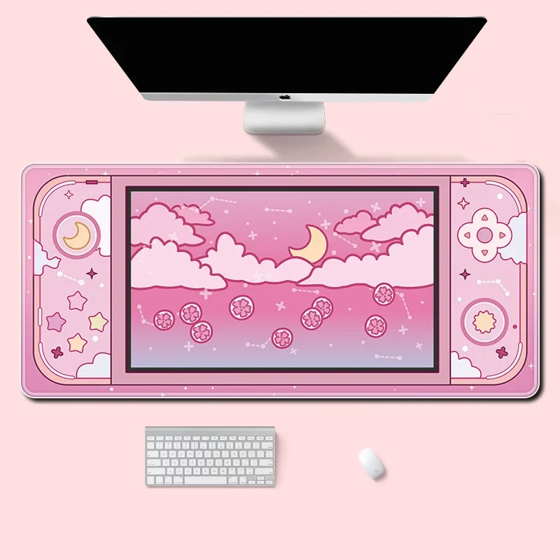 Moon and Stars Large Desk Mat  - Kawaii Tech Accessories 리뷰 및 가격