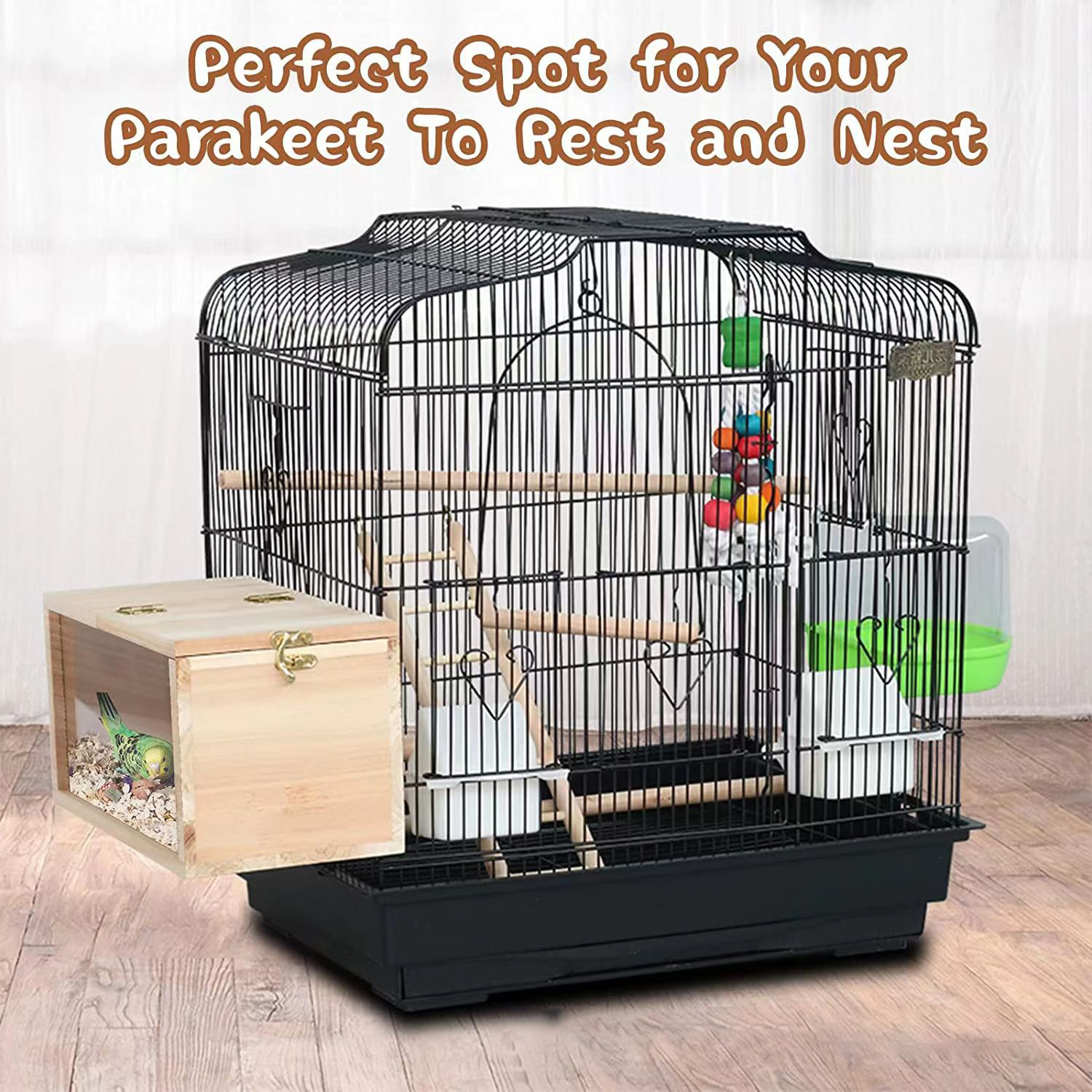 Transparent Wooden Bird House  - Tech House Accessories 리뷰 및 가격
