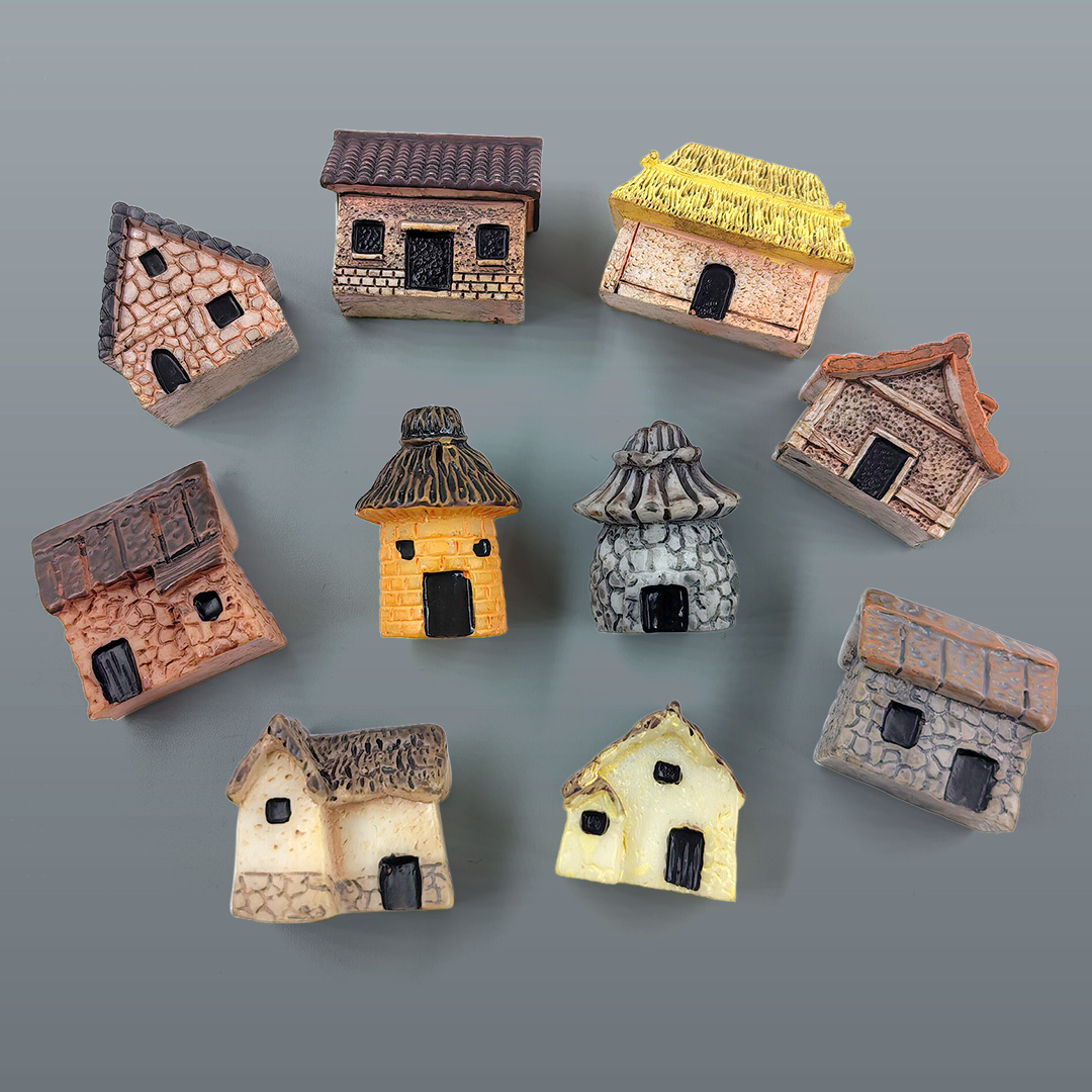 10Pcs Mini Small House Figurin - Tech House Accessories 리뷰 및 가격