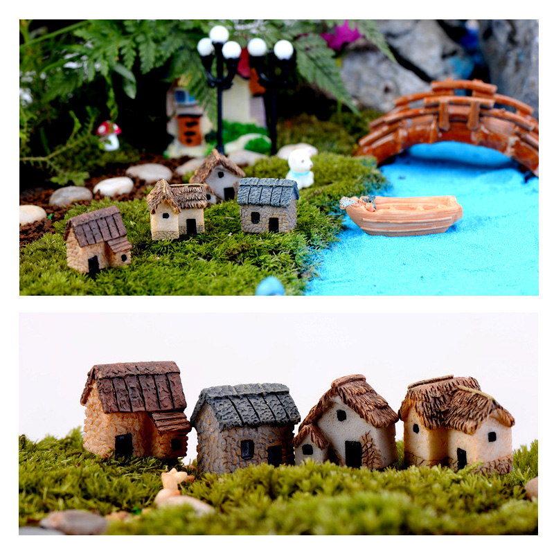 10Pcs Mini Small House Figurin - Tech House Accessories 리뷰 및 가격