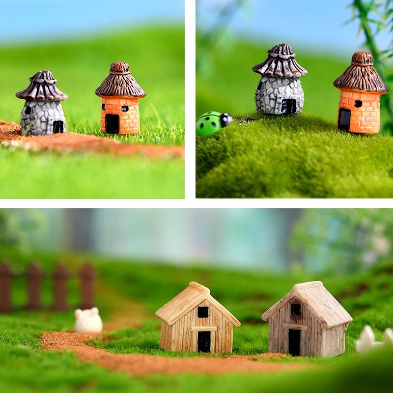 10Pcs Mini Small House Figurin - Tech House Accessories 리뷰 및 가격