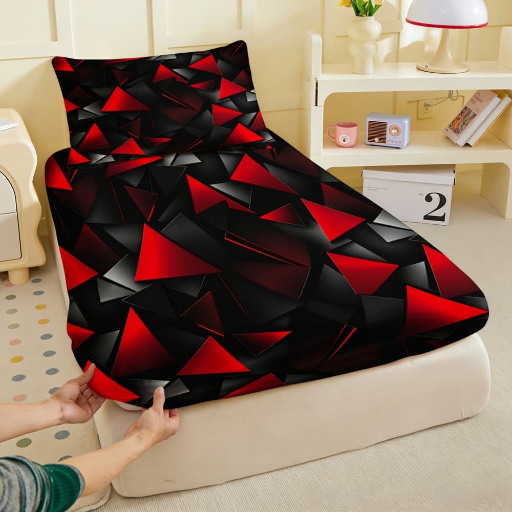 1pc Red Triangle Tech-Inspired - Tech Queen 리뷰 및 가격