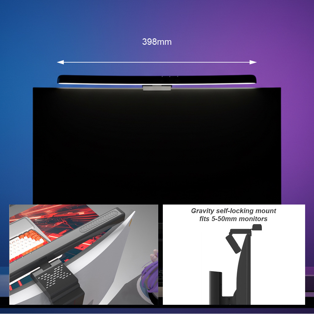 Dimmable Color Changing Curved - Monitor Light Bar 리뷰 및 가격