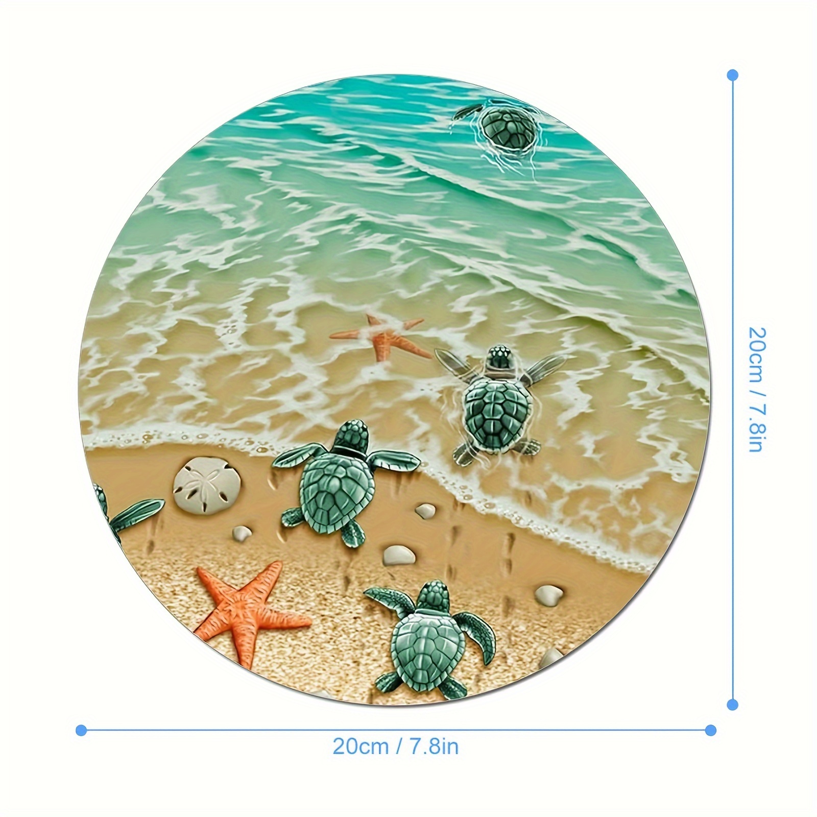 Adorable Turtle Starfish Round - Tech Table Accessories 리뷰 및 가격