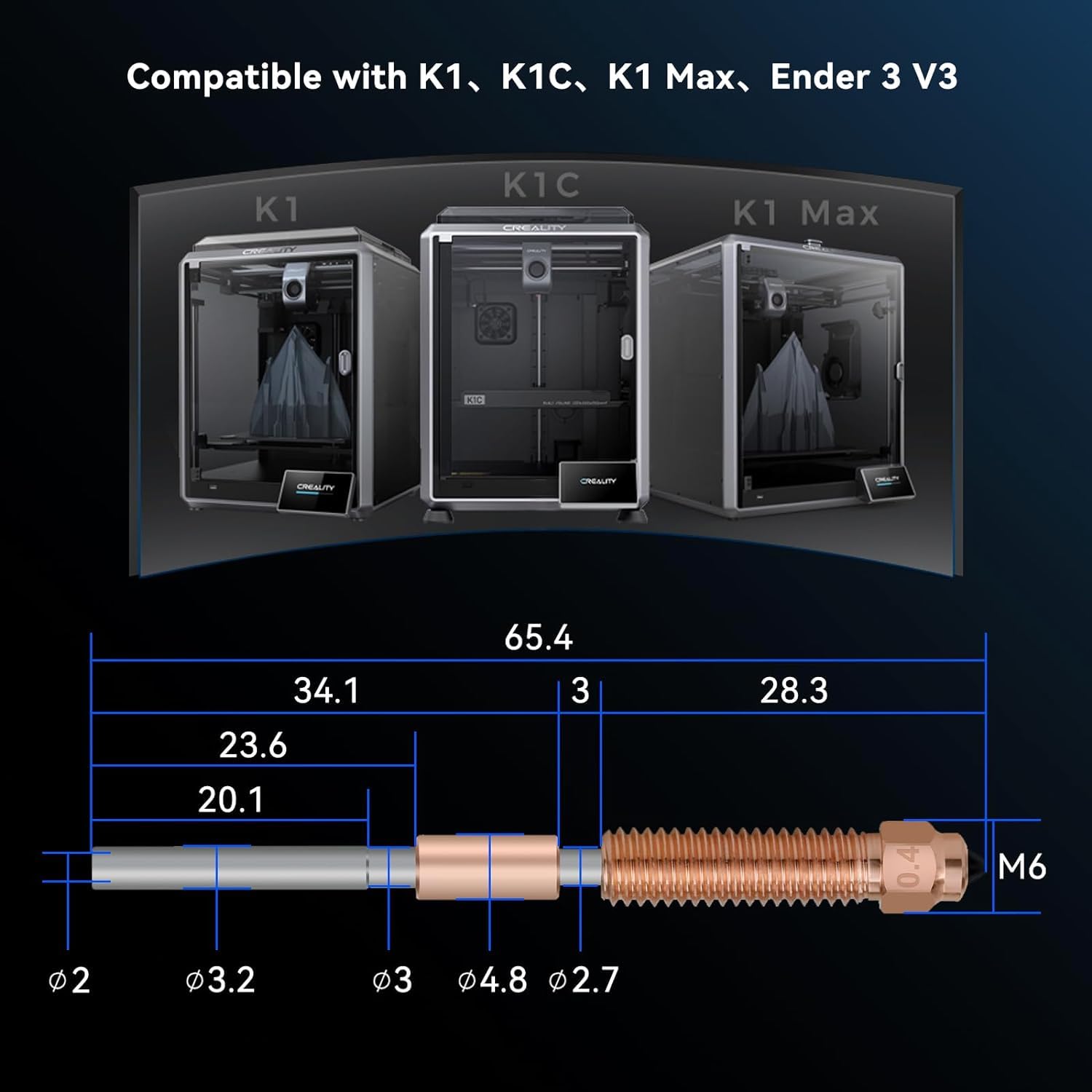 Creality K1C Nozzle Unicorn Qu - Tech Max Accessories 리뷰 및 가격
